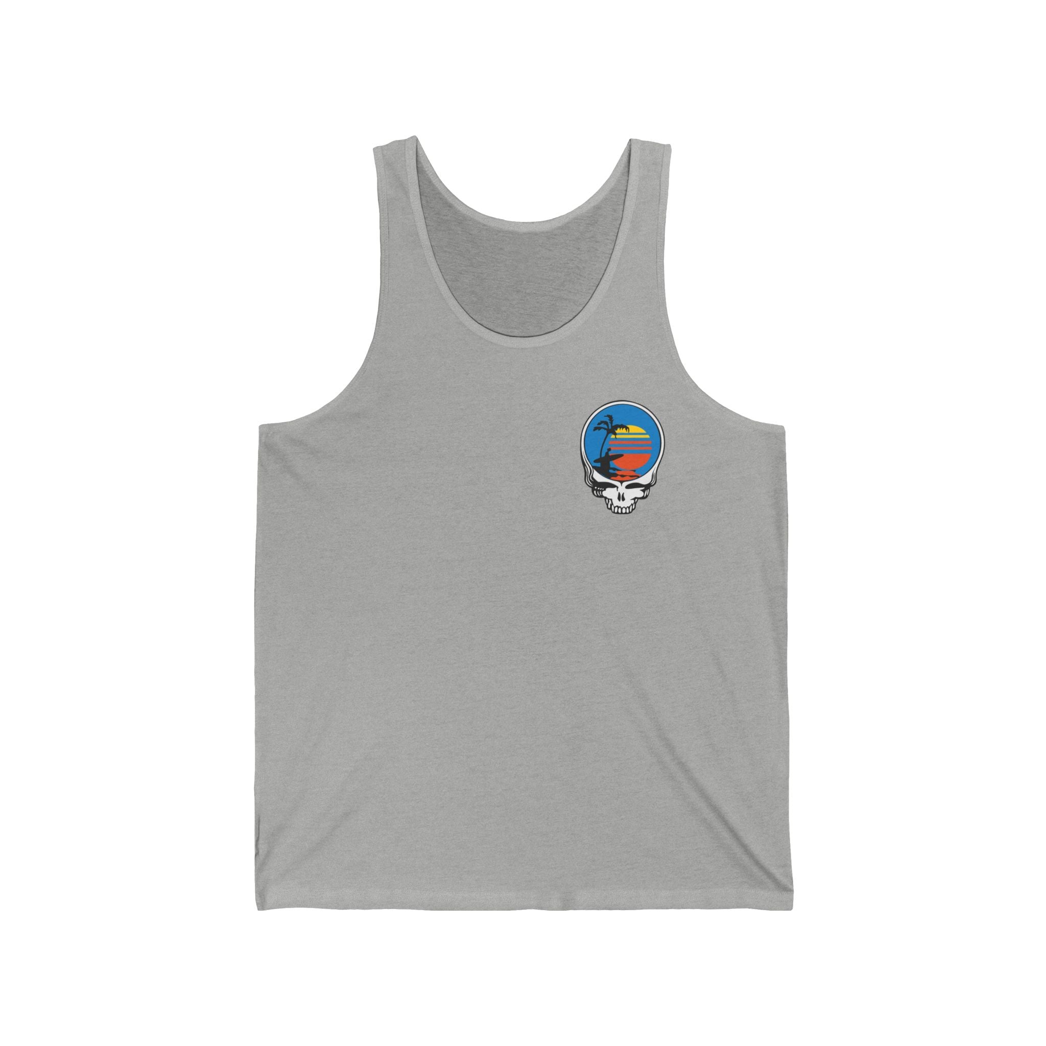 Unisex Jersey Tank | Front Skull Back Skull