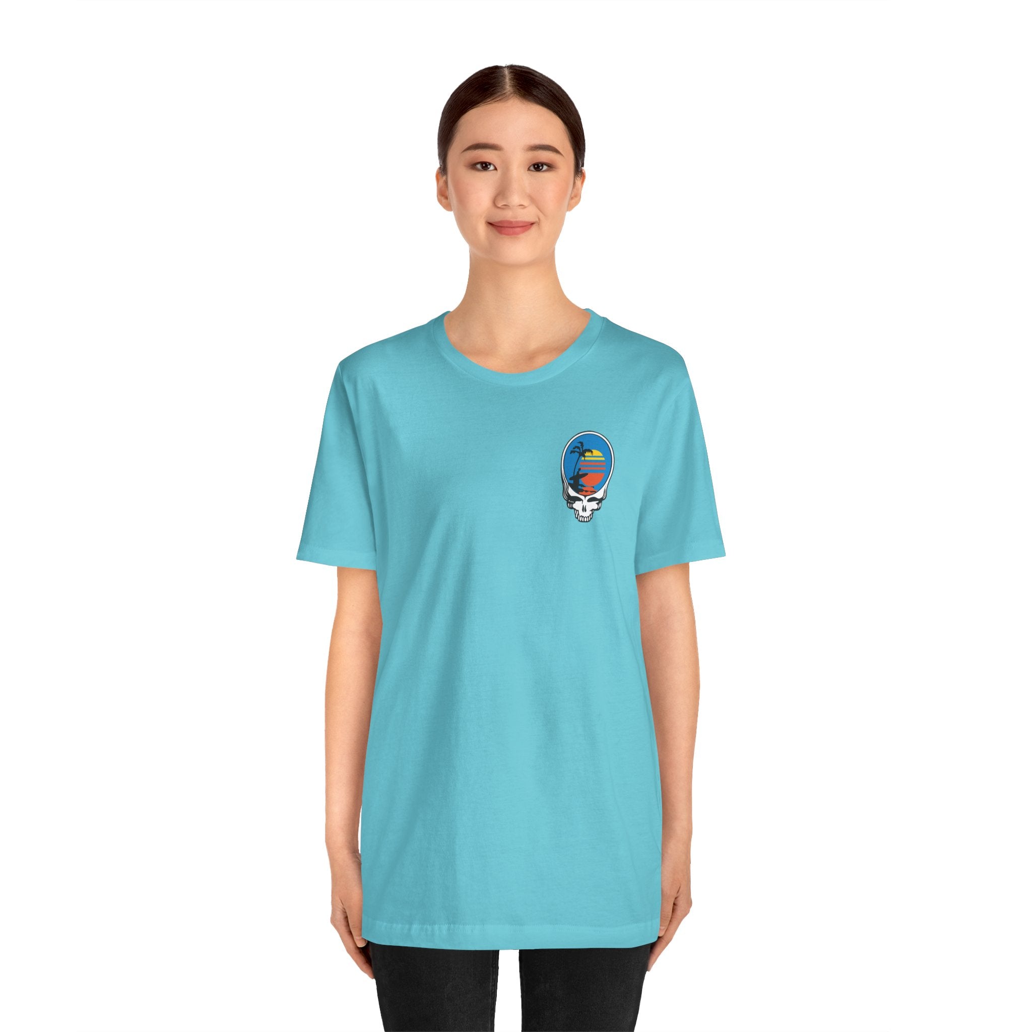 Unisex T Shirt Short Sleeve | Front Skull Back Skull