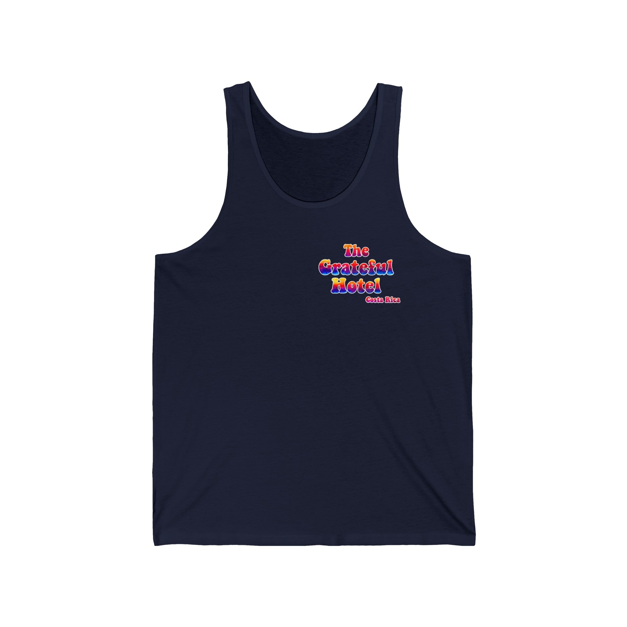 Unisex Jersey Tank | Front TGH Back Surfer