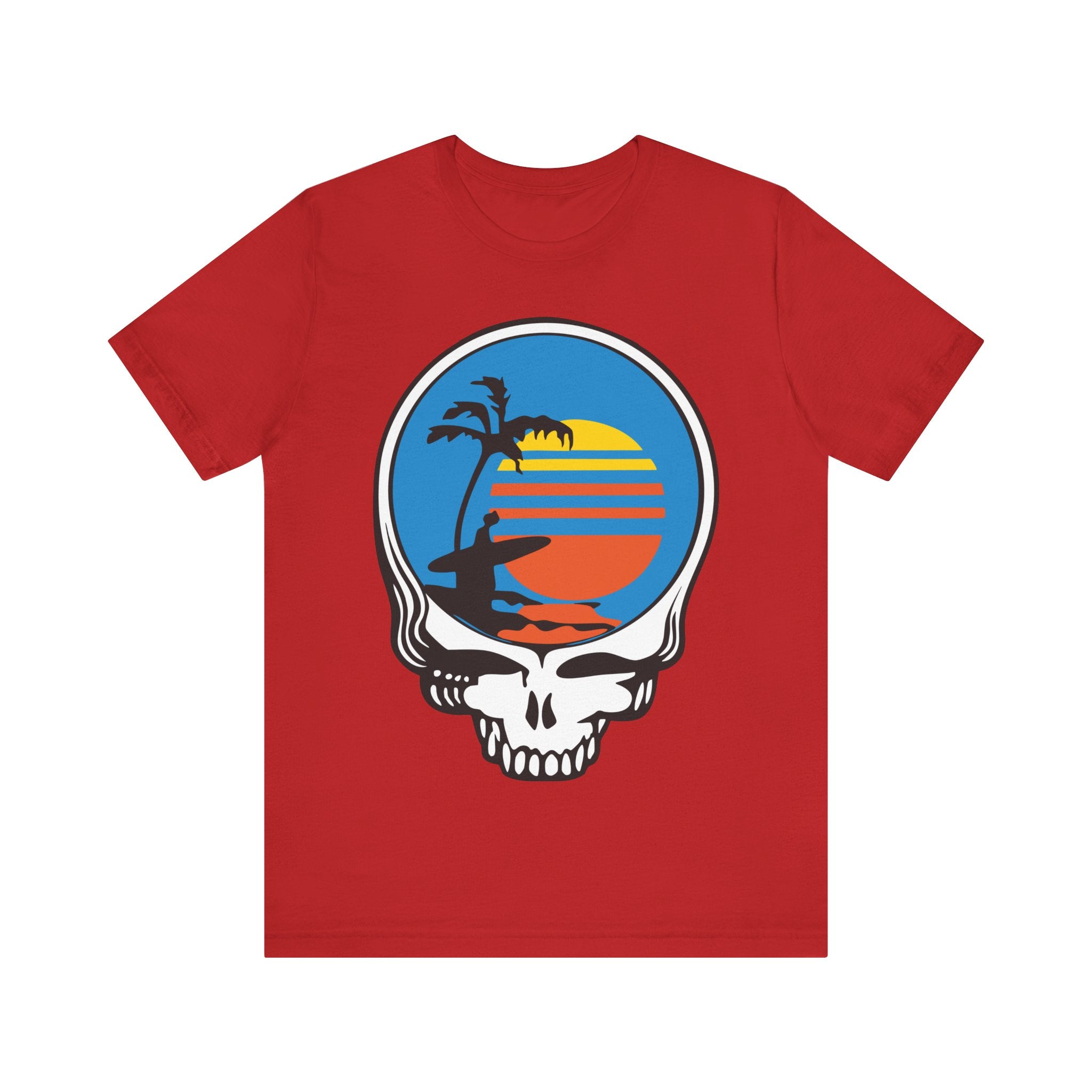 Unisex T Shirt Short Sleeve | Front Skull