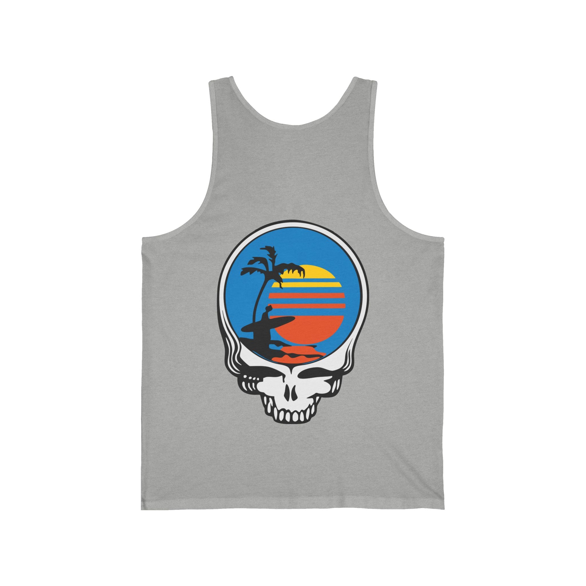 Unisex Jersey Tank | Front Skull Back Skull