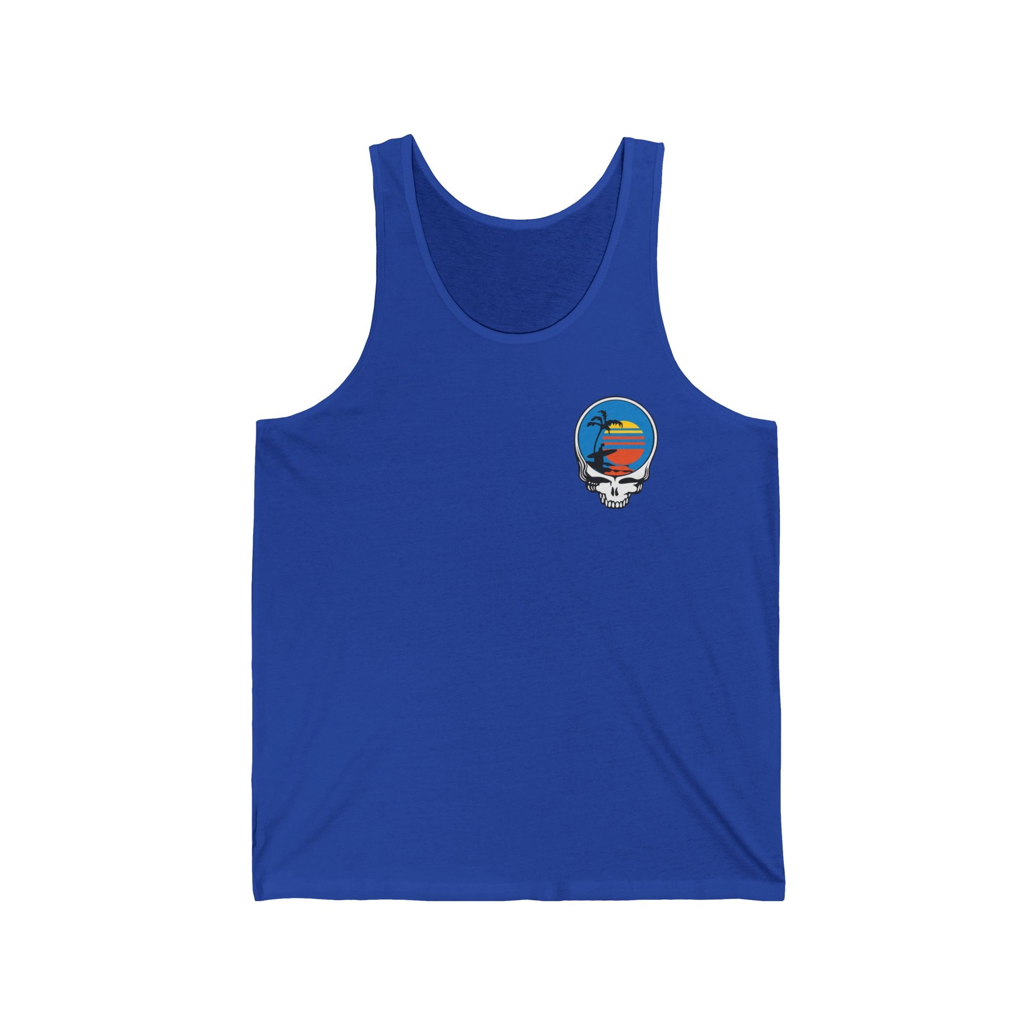 Unisex Jersey Tank | Front Skull Back Skull
