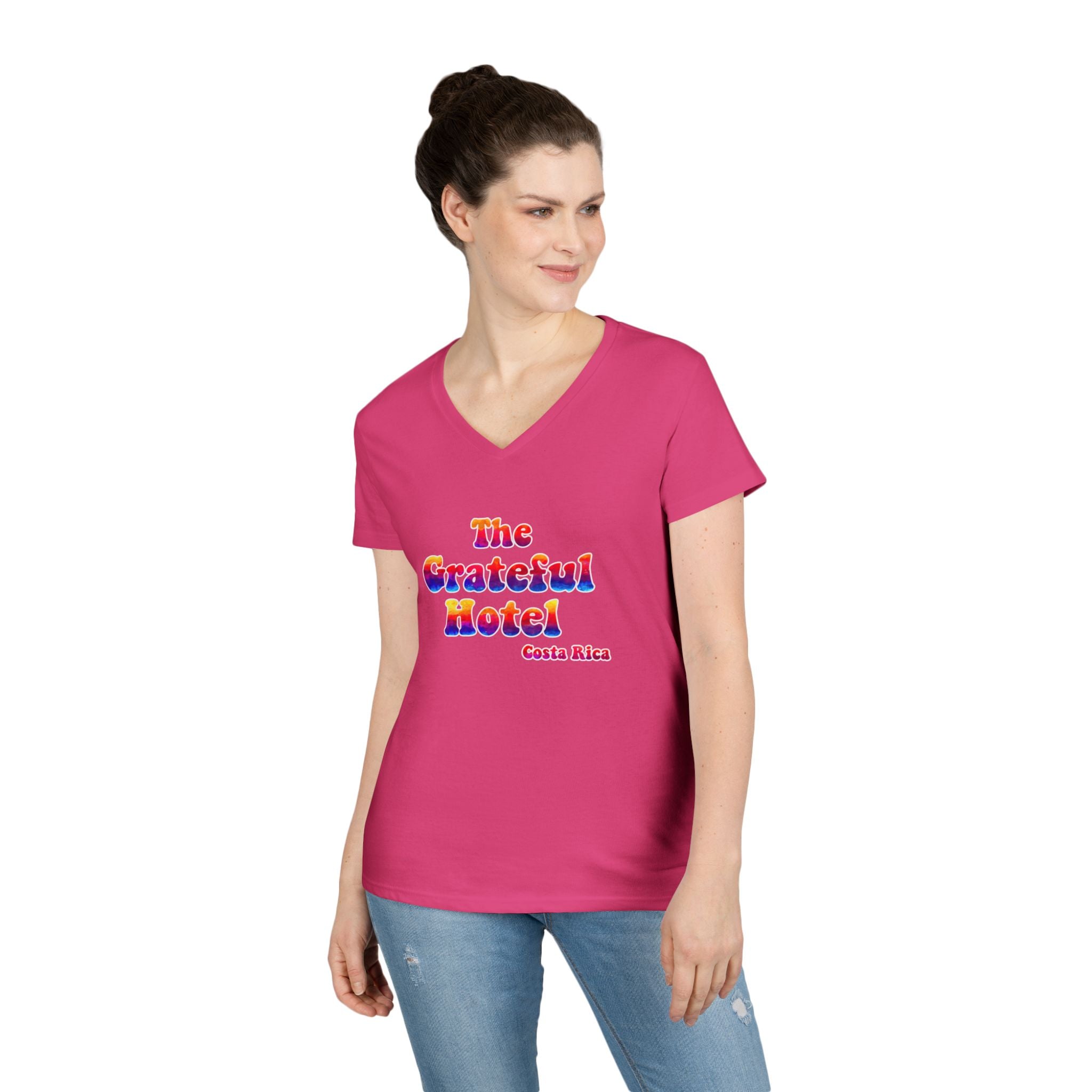 Woman V-Neck T-Shirt | Front TGH