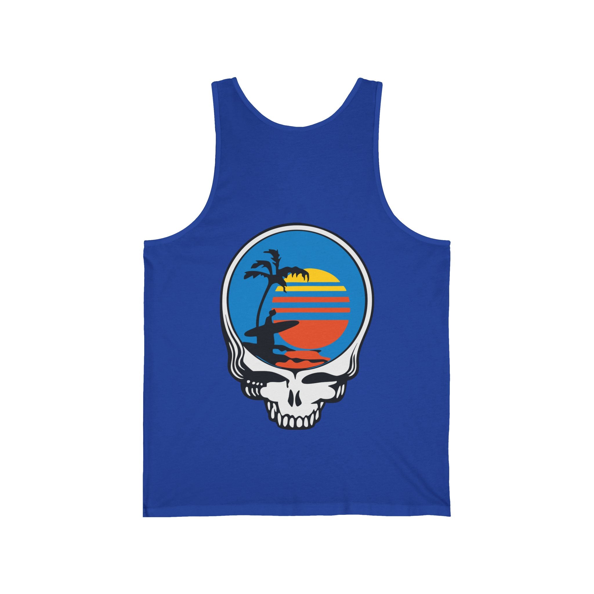 Unisex Jersey Tank | Front Skull Back Skull
