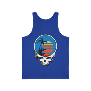 Unisex Jersey Tank | Front Skull Back Skull
