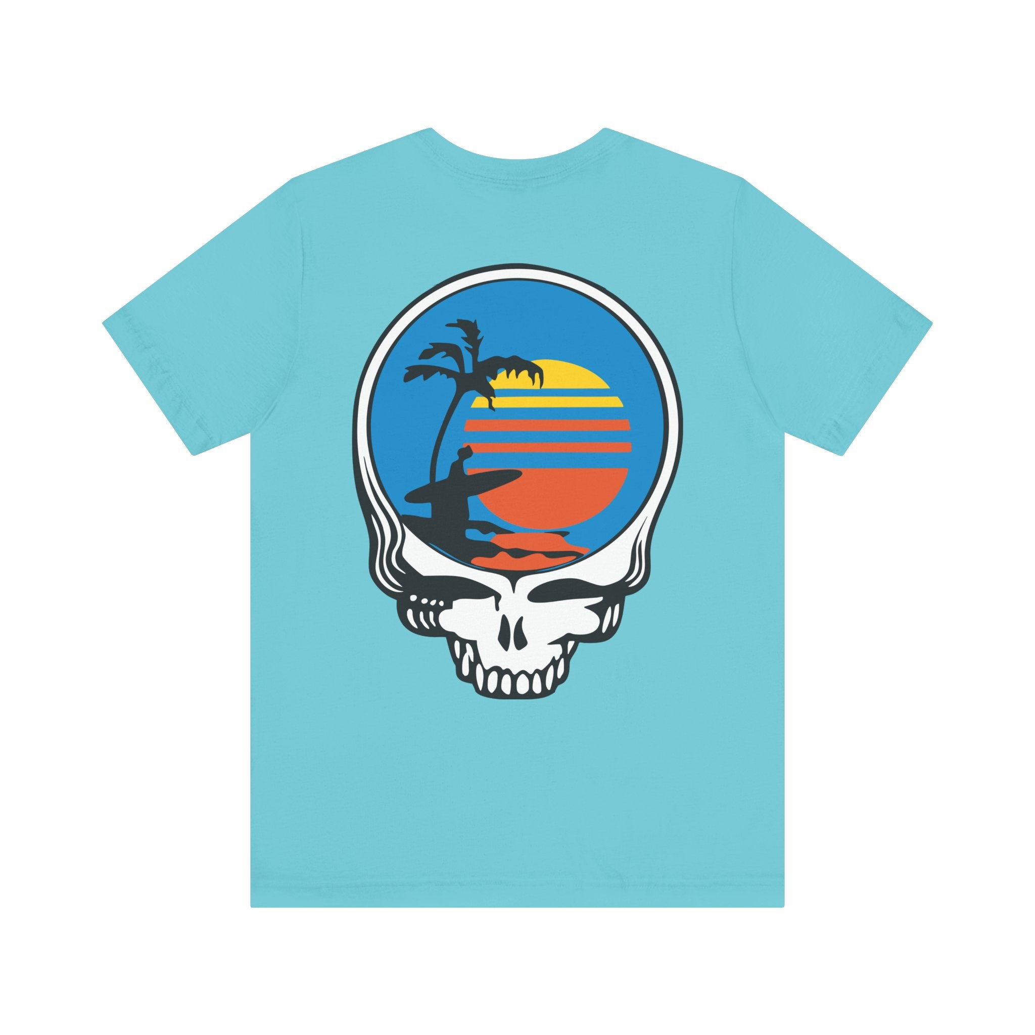 Unisex T Shirt Short Sleeve | Front Skull Back Skull