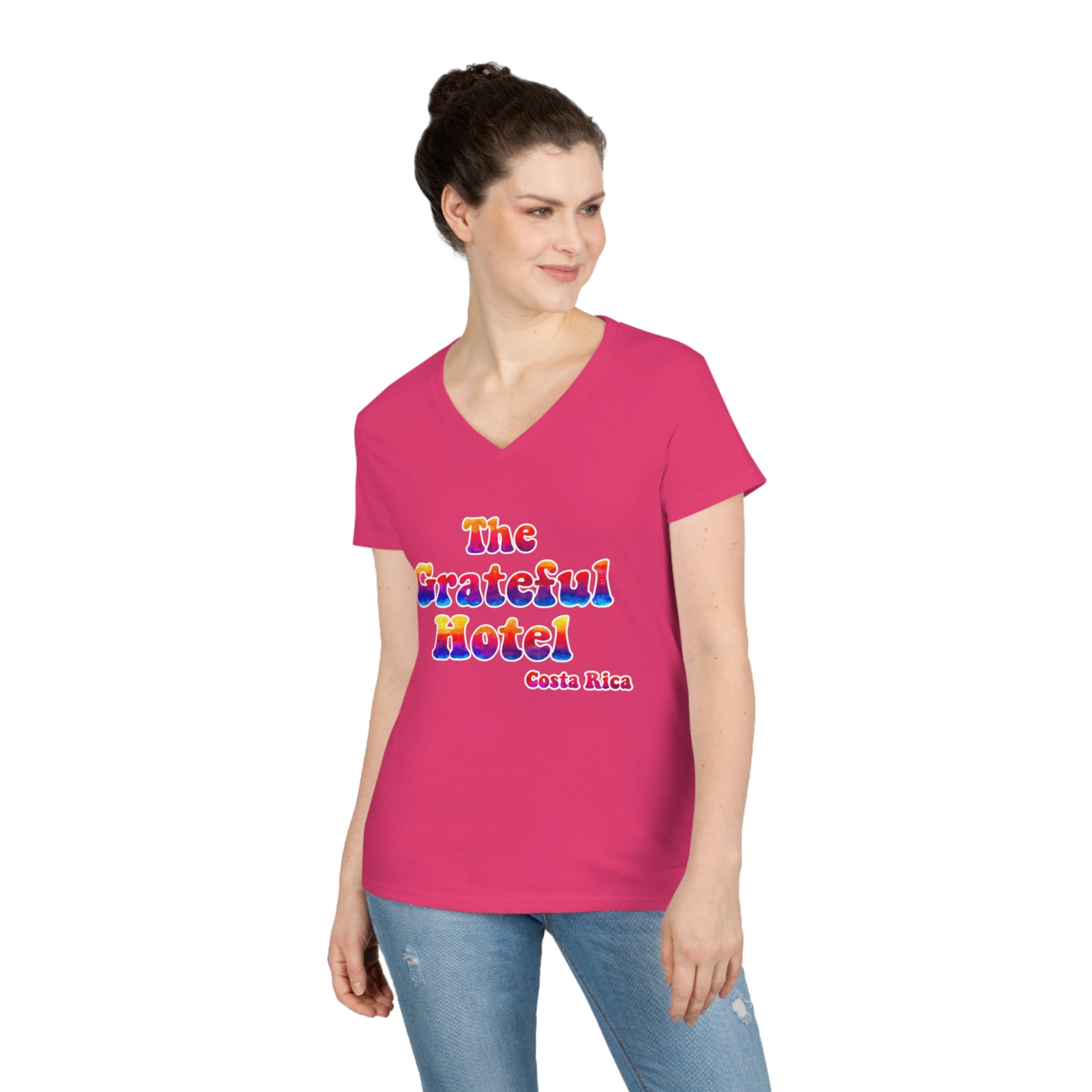 Woman V-Neck T-Shirt | Front TGH