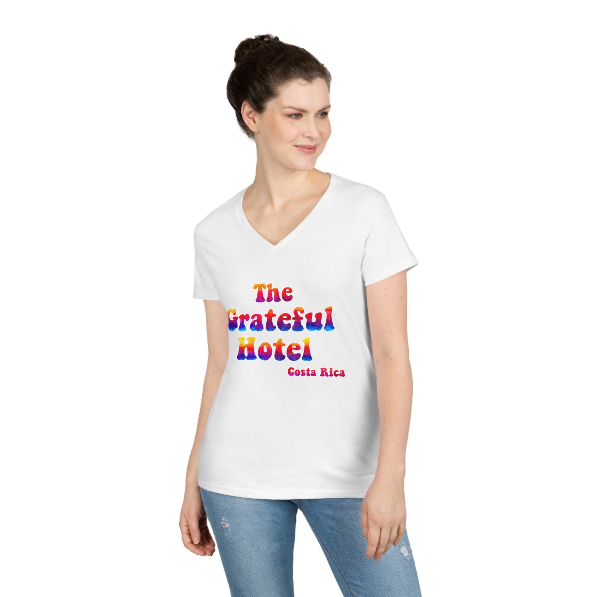 Woman V-Neck T-Shirt | Front TGH