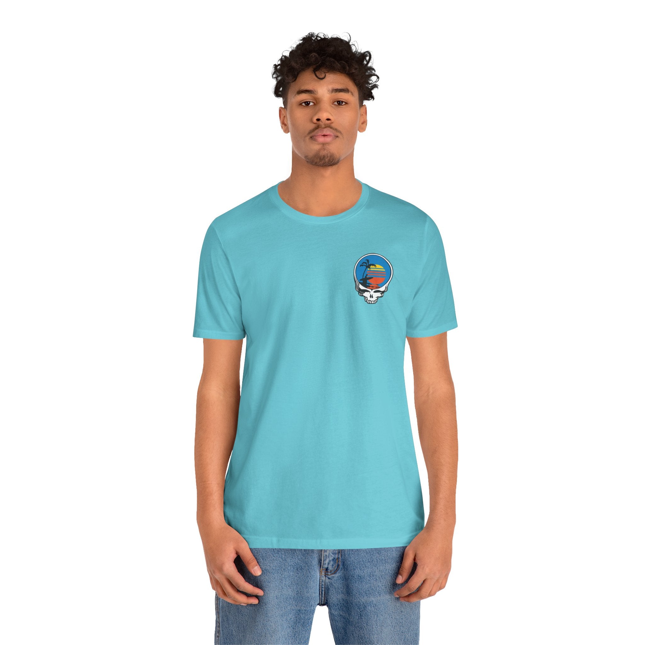 Unisex T Shirt Short Sleeve | Front Skull Back Skull