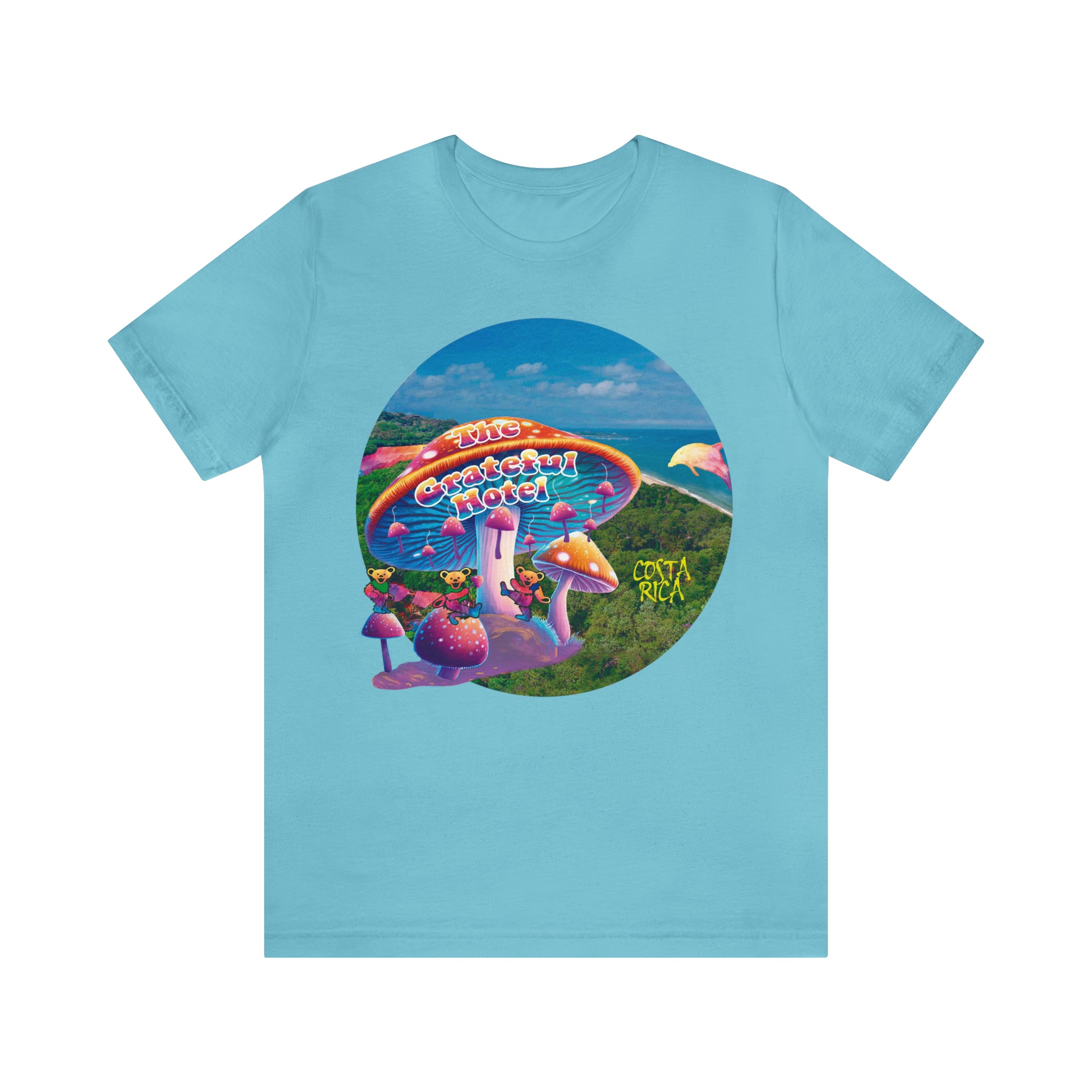 Unisex T Shirt Short Sleeve | Front Mushroom Circle