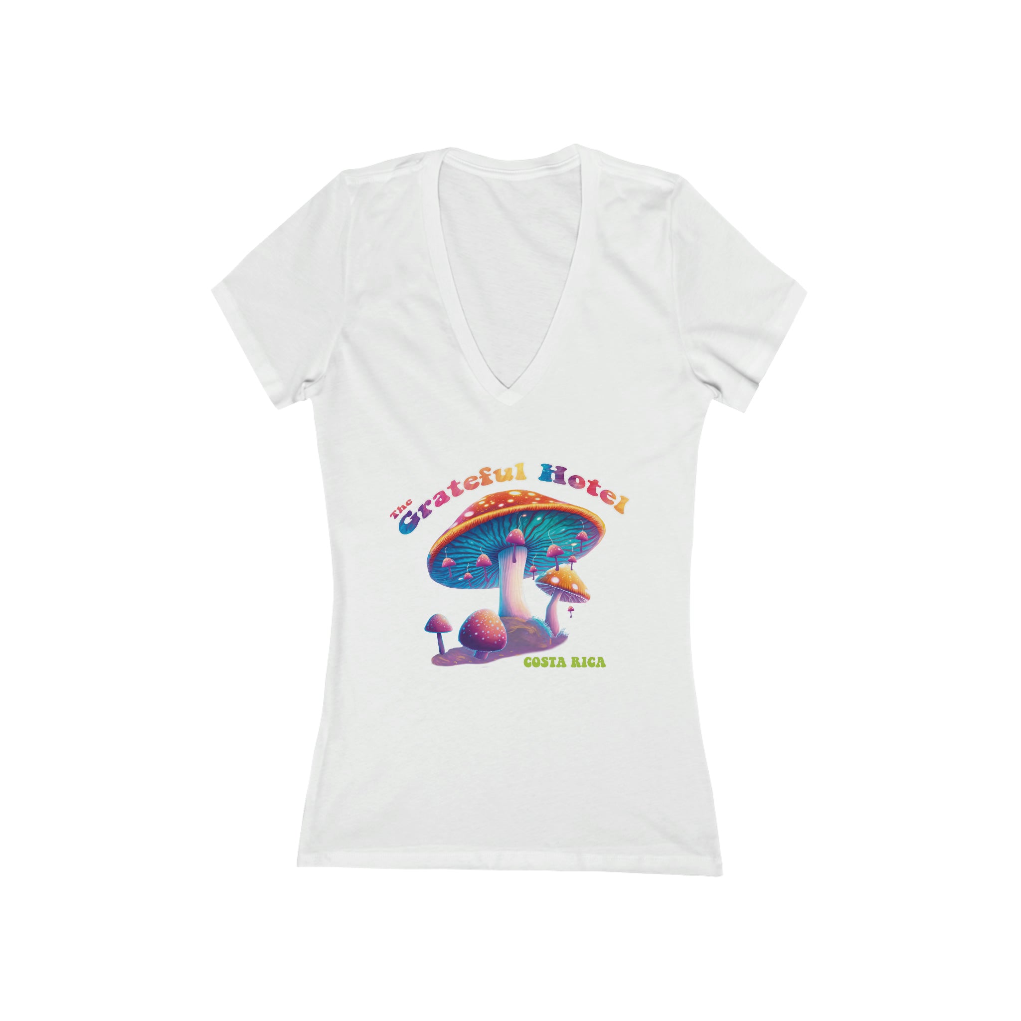 Women's Jersey Deep V-Neck | Front Mushroom