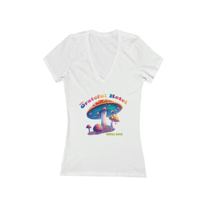 Women's Jersey Deep V-Neck | Front Mushroom