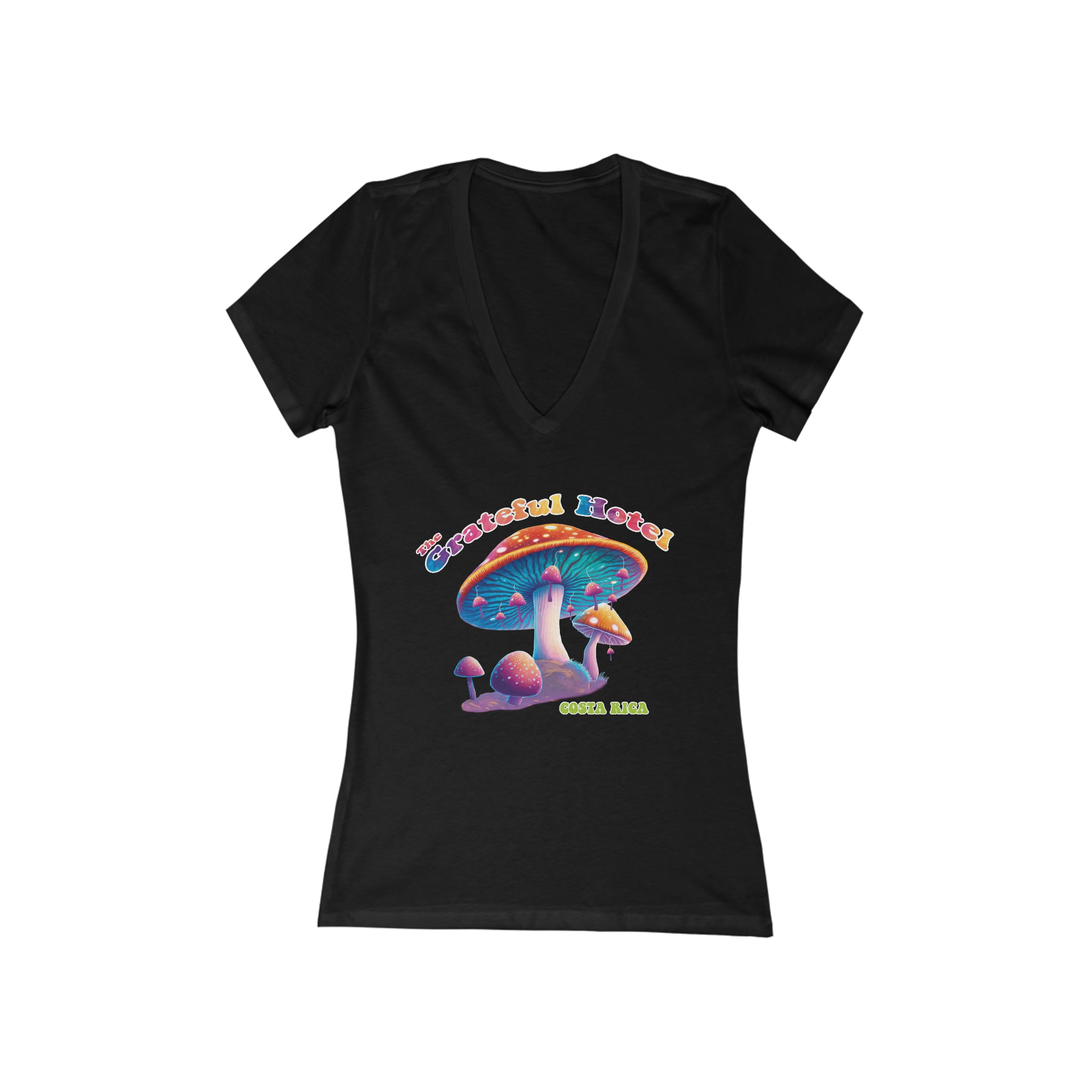 Women's Jersey Deep V-Neck | Front Mushroom